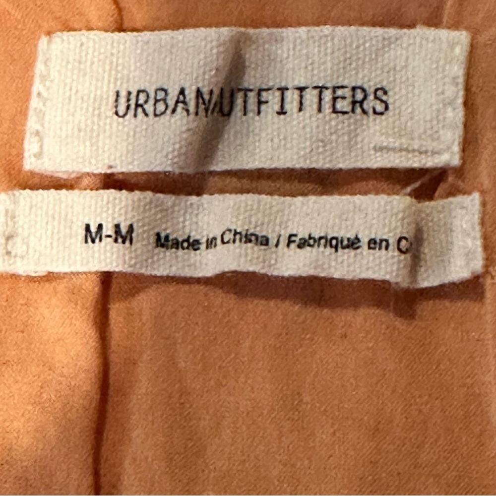 Urban Outfitters Pink, Orange, and White Floral Linen Lined Mini Skirt Medium - Picture 7 of 10